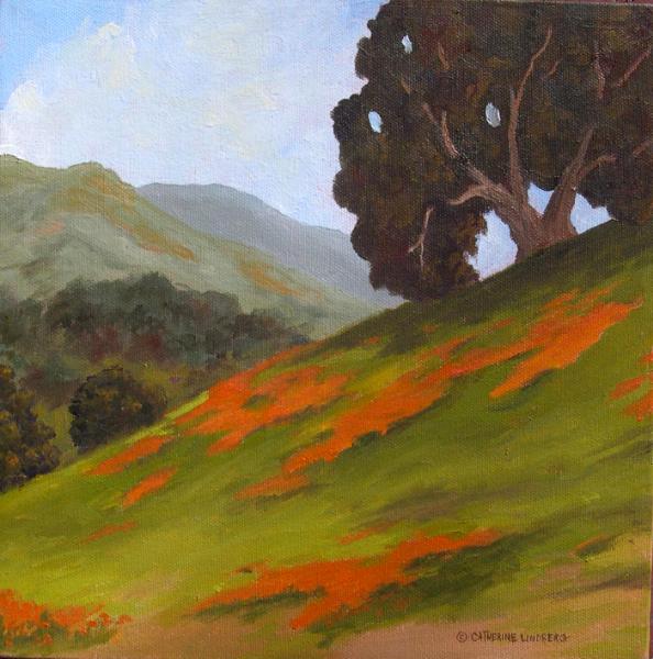 California Spring  10x10" oil on canvas  $125