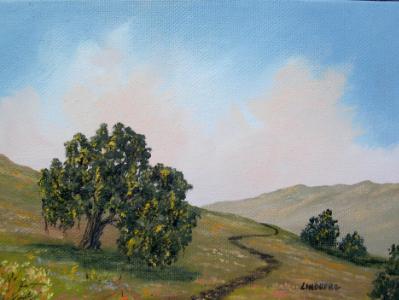 Hillside Oak 5x7" oil on canvas SOLD Hillside Oak 5x7" oil on canvas SOLD
